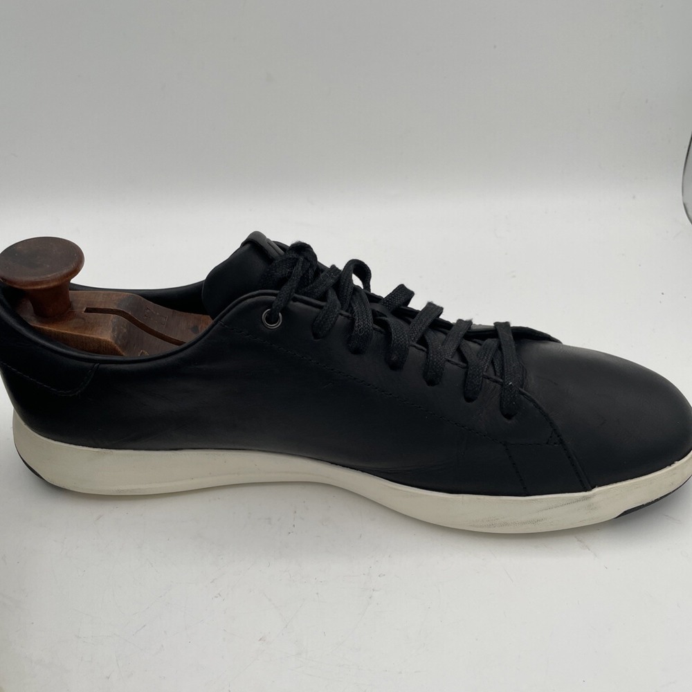 Cole Haan GrandPro Men's 12 M Low Top Sneakers Tennis Black Leather - Picture 4 of 12